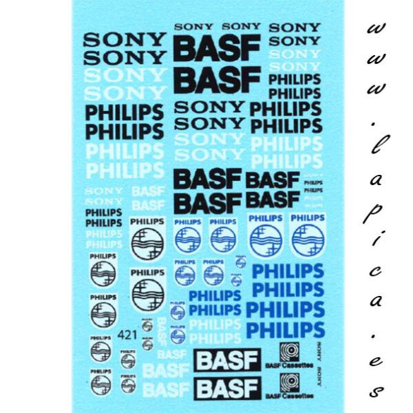 Calca virages Sony-Basf-Philips 1/32 -1/43