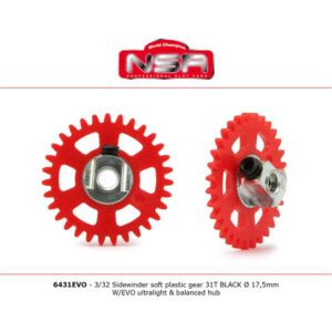 Corona 31d. Sidewinder Plastico, con diametro 17,5mm W/Evo con Insert ultraligero y equilibrado.
