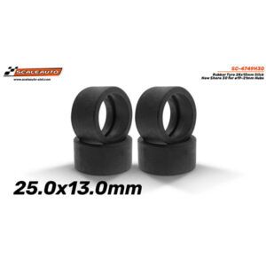 Neumático Goma 25x13mm Slicks New Shore 30 para Llantas ø19-21mm