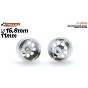 Llanta Aluminio 15,8x11mm. Int. 13,6mm Lightweight para Ejes 2.38mm con Tornillo M2.5