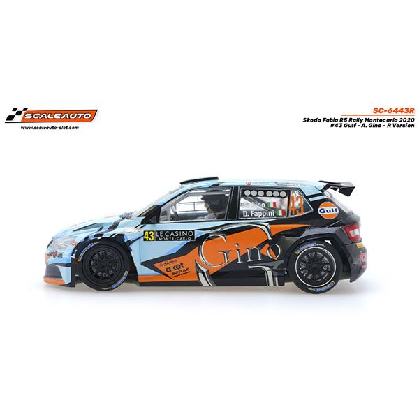 Skoda Fabia R5 Rally Montecarlo 2020 #43 Gulf - A. Gino - R Version - Imagen 2