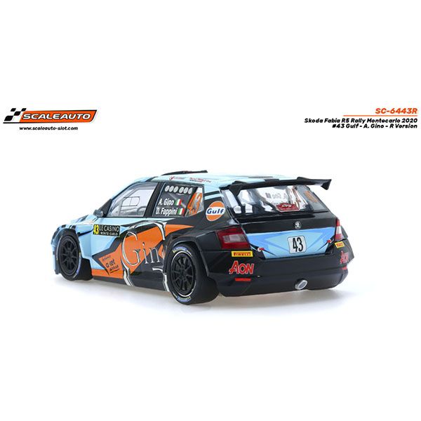 Skoda Fabia R5 Rally Montecarlo 2020 #43 Gulf - A. Gino - R Version - Imagen 3